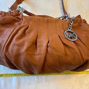 Michael Kors brown soft leather satchel
